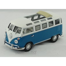 43208-1-ЯТ Volkswagen микроавтобус, бело-синий